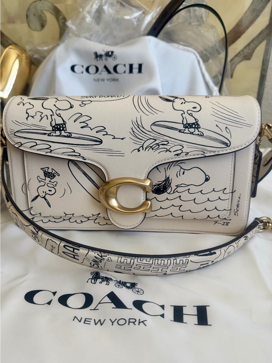 Coach Handbags - NWT Coach X Peanuts Tabby 26 Shoulder Bag With Snoopy Print HTF-Sold Out